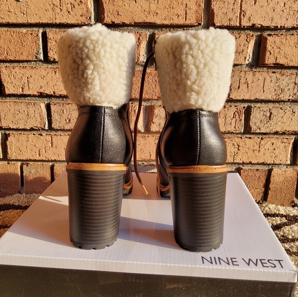 NWT! Nine West Women's Ankle Boots Penni3-SS Black Size 8M - Picture 5 of 7